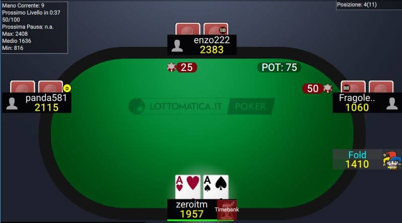 Lottomatica Poker tavolo